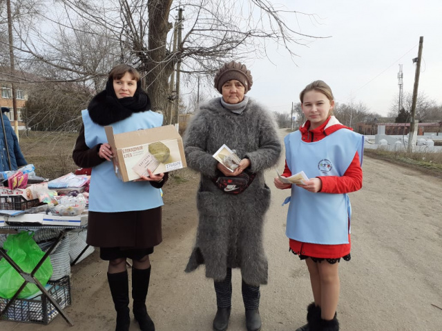 Акция «Блокадный хлеб» в Камышевской школе. - отдел образования